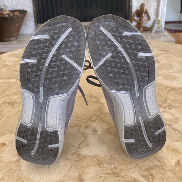 Clarks Wave 2.0 Lace Waterproof Sneakers Grey/Peach - Picture 16 of 16